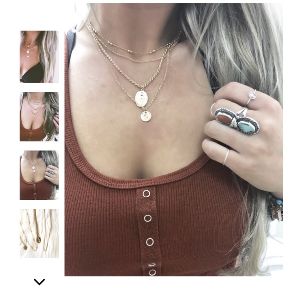 2 necklaces not all 4! Check 2nd picture!